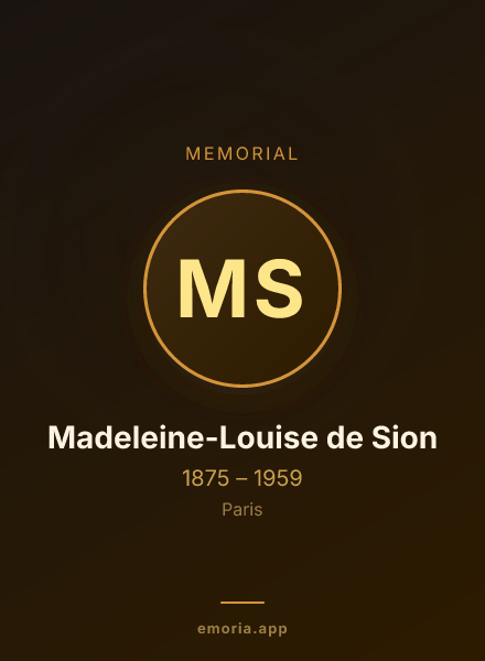 Memorial portrait of Madeleine-Louise de Sion