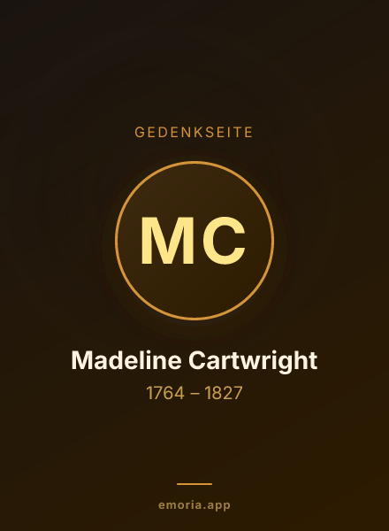Gedenkportrait von Madeline Cartwright