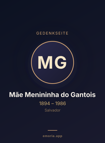Gedenkportrait von Mãe Menininha do Gantois