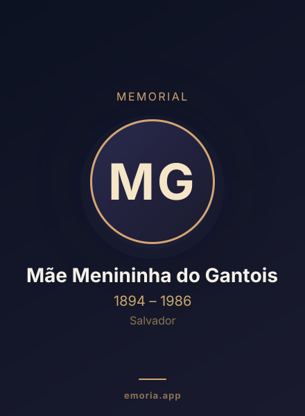 Memorial portrait of Mãe Menininha do Gantois