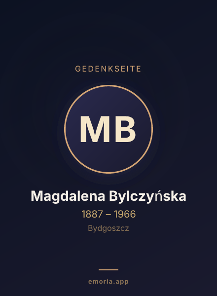 Gedenkportrait von Magdalena Bylczyńska