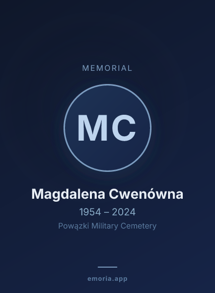 Memorial portrait of Magdalena Cwenówna
