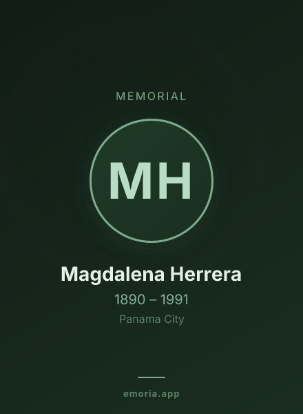 Memorial portrait of Magdalena Herrera