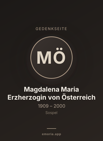 Gedenkportrait von Magdalena Maria Erzherzogin von Österreich