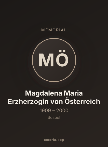 Memorial portrait of Magdalena Maria Erzherzogin von Österreich