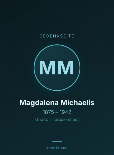 Gedenkportrait von Magdalena Michaelis