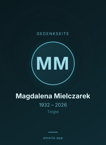Gedenkportrait von Magdalena Mielczarek