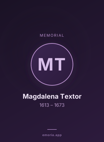Memorial portrait of Magdalena Textor