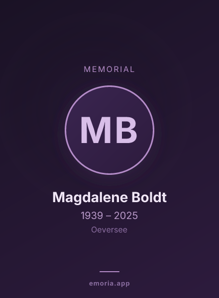 Memorial portrait of Magdalene Boldt