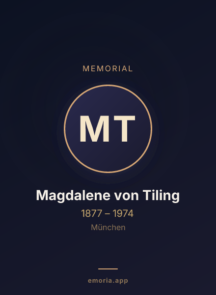 Memorial portrait of Magdalene von Tiling