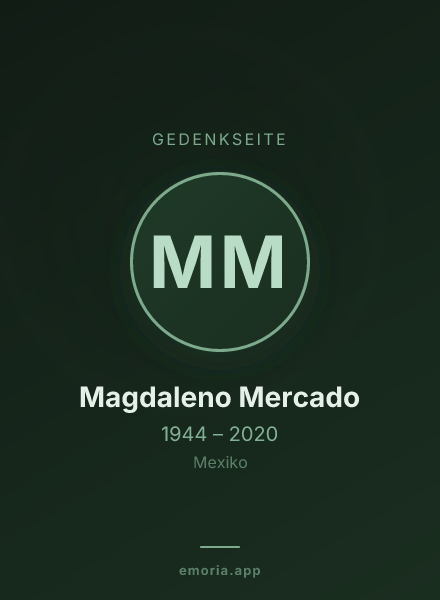 Gedenkportrait von Magdaleno Mercado
