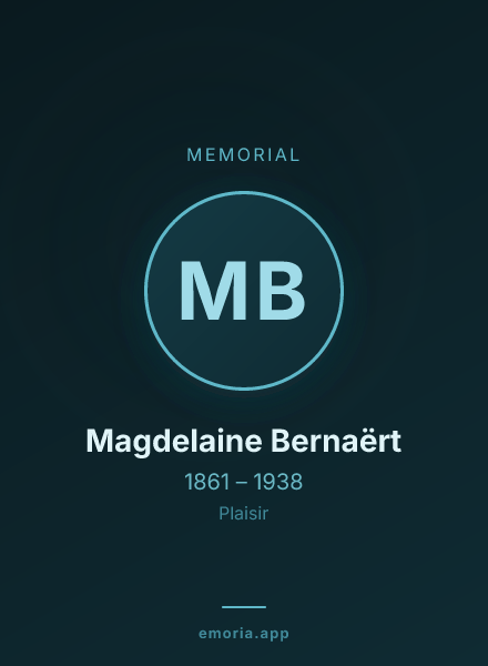 Memorial portrait of Magdelaine Bernaërt