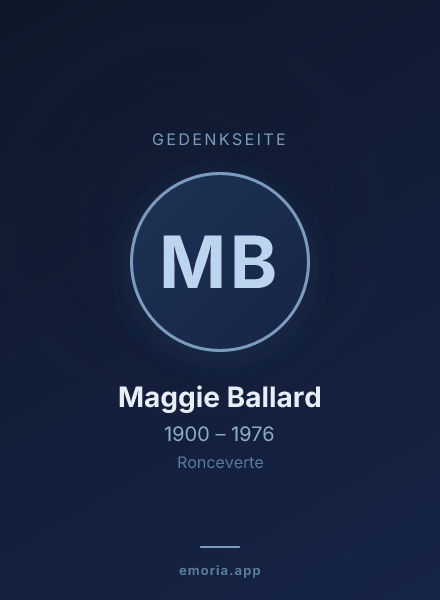 Gedenkportrait von Maggie Ballard