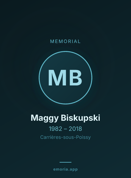 Memorial portrait of Maggy Biskupski