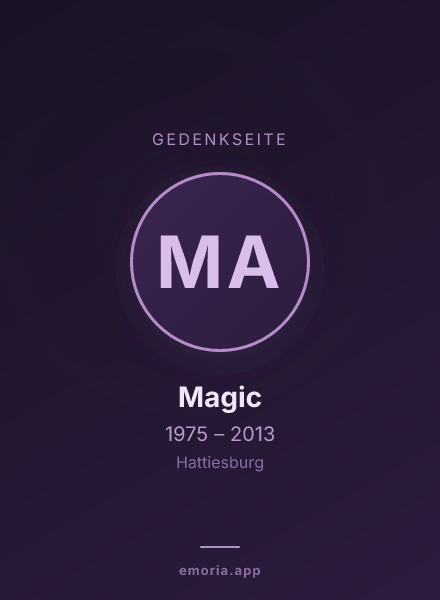 Gedenkportrait von Magic