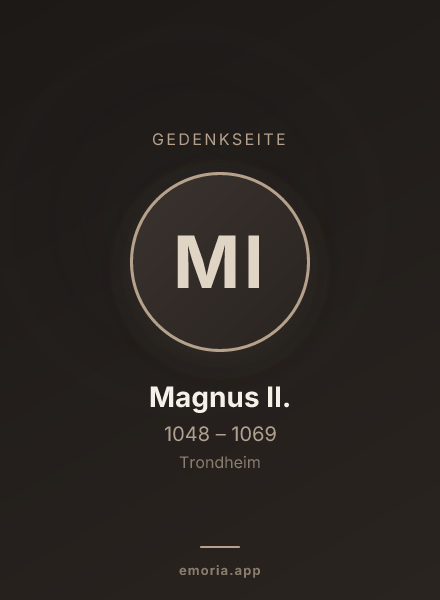 Gedenkportrait von Magnus II.