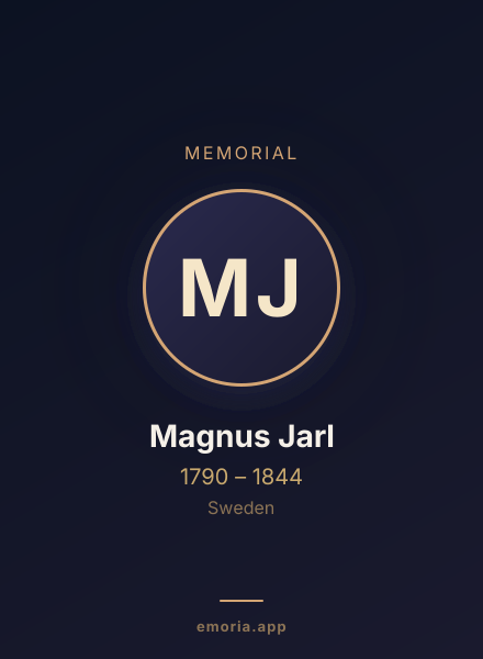Memorial portrait of Magnus Jarl