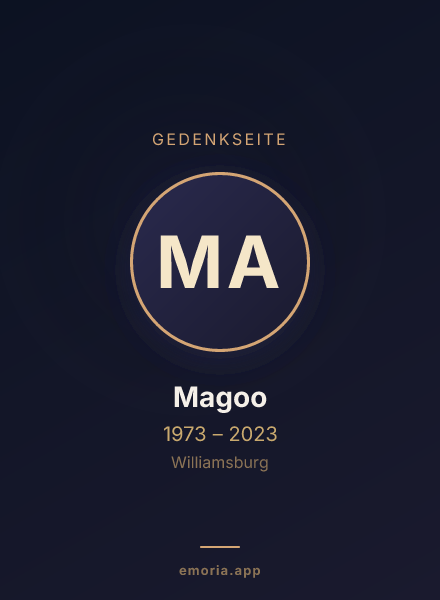 Gedenkportrait von Magoo