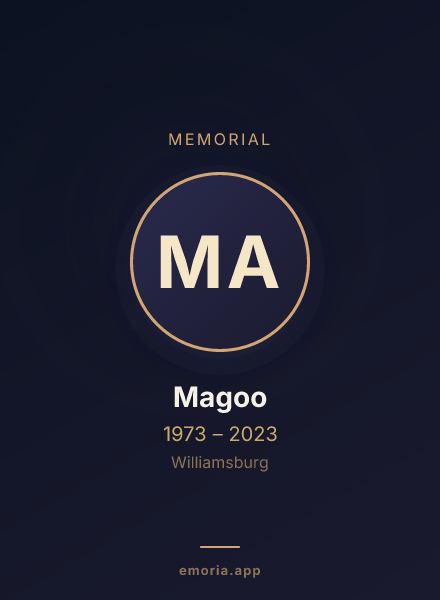 Memorial portrait of Magoo