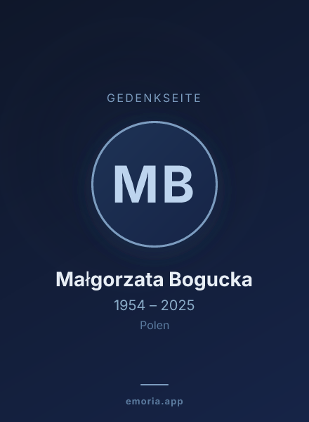 Gedenkportrait von Małgorzata Bogucka