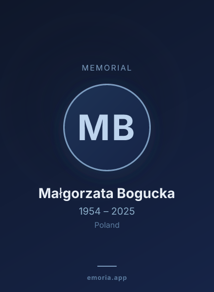 Memorial portrait of Małgorzata Bogucka