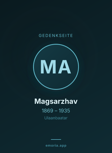 Gedenkportrait von Magsarzhav