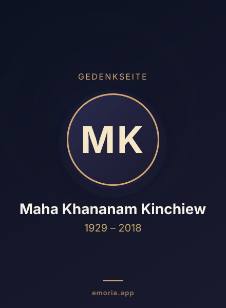 Gedenkportrait von Maha Khananam Kinchiew