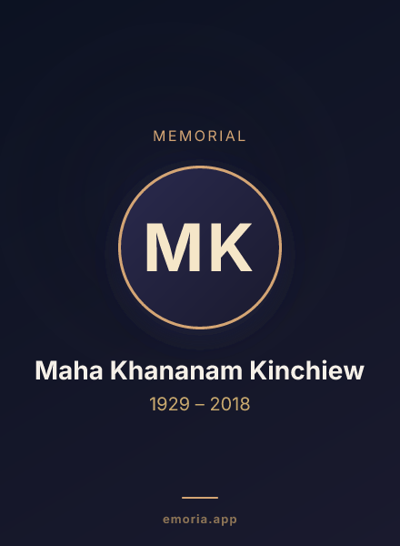 Memorial portrait of Maha Khananam Kinchiew