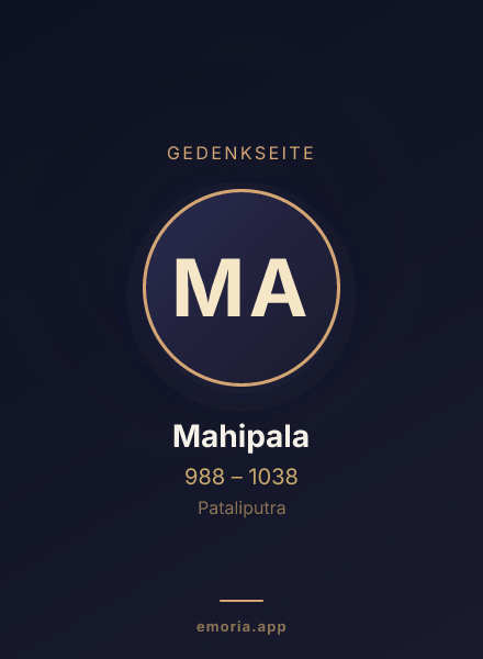 Gedenkportrait von Mahipala