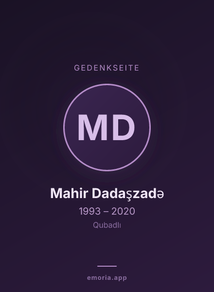 Gedenkportrait von Mahir Dadaşzadə