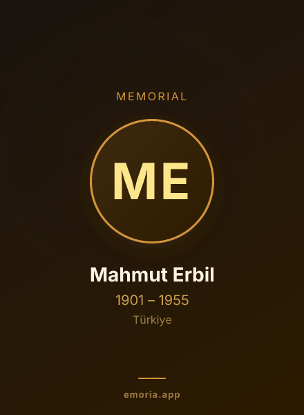 Memorial portrait of Mahmut Erbil