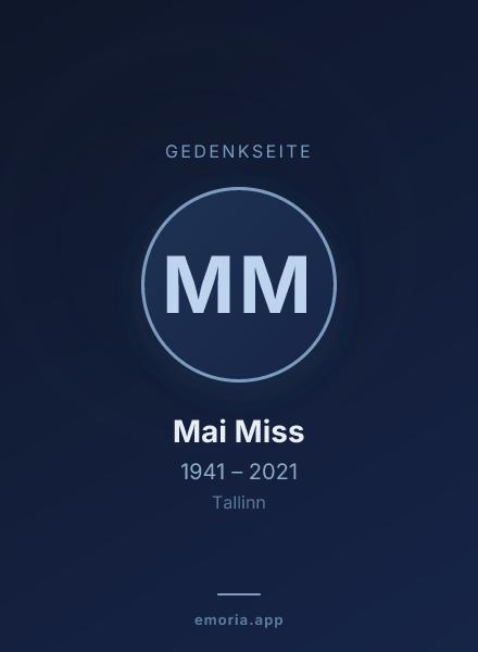 Gedenkportrait von Mai Miss