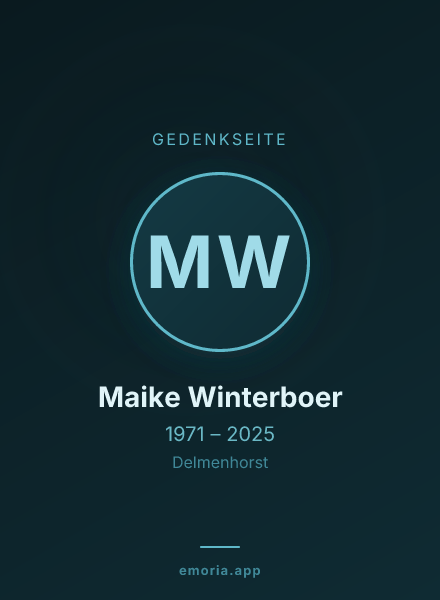 Gedenkportrait von Maike Winterboer