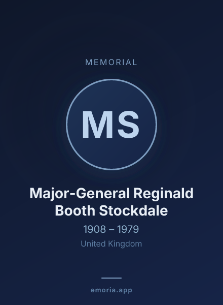 Memorial portrait of Major-General Reginald Booth Stockdale