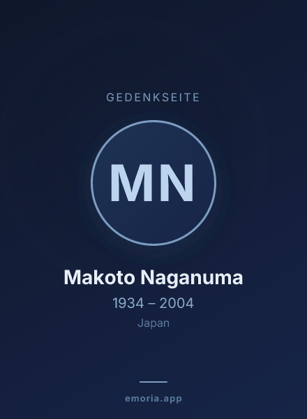 Gedenkportrait von Makoto Naganuma