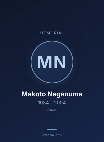 Memorial portrait of Makoto Naganuma