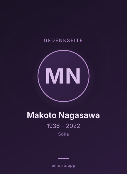 Gedenkportrait von Makoto Nagasawa