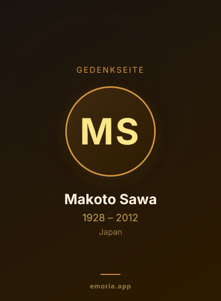 Gedenkportrait von Makoto Sawa