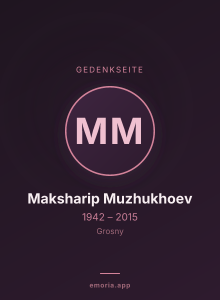 Gedenkportrait von Maksharip Muzhukhoev