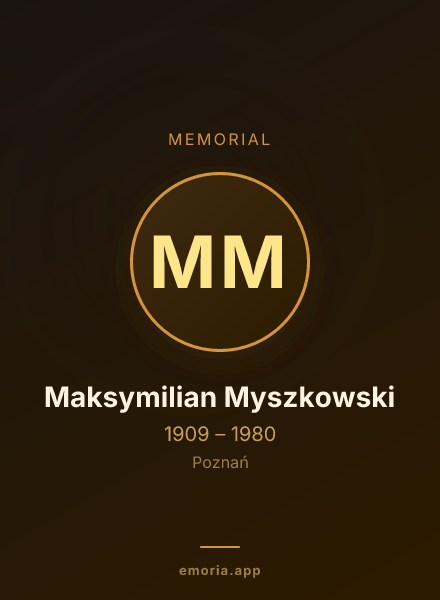 Memorial portrait of Maksymilian Myszkowski