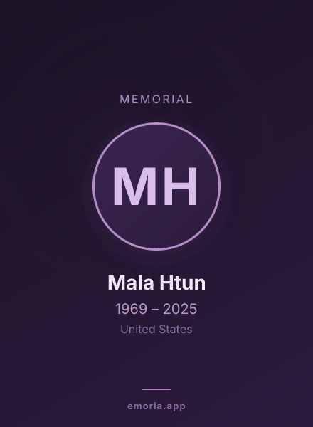 Memorial portrait of Mala Htun