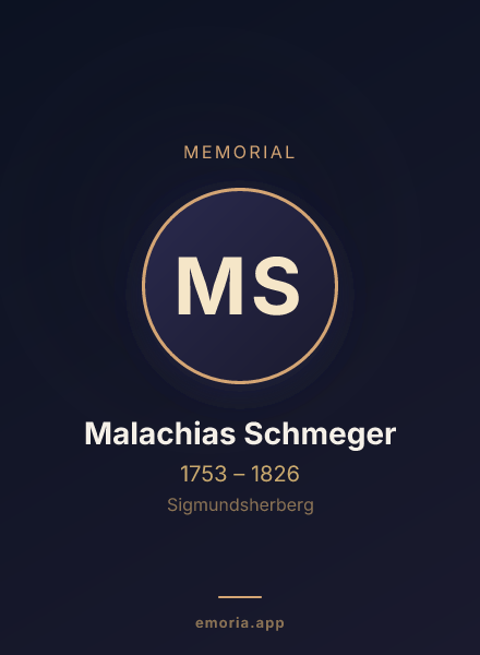 Memorial portrait of Malachias Schmeger