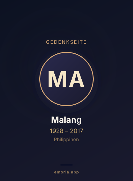 Gedenkportrait von Malang