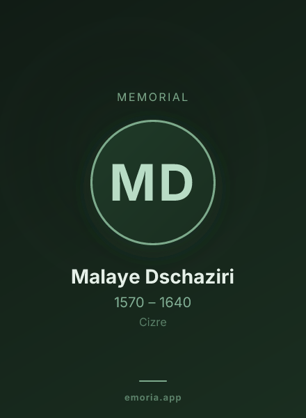 Memorial portrait of Malaye Dschaziri