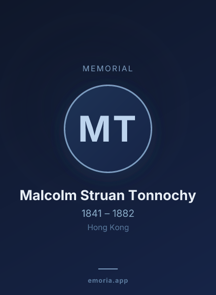 Memorial portrait of Malcolm Struan Tonnochy