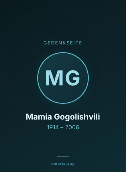Gedenkportrait von Mamia Gogolishvili