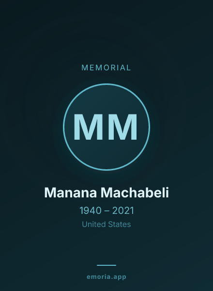 Memorial portrait of Manana Machabeli