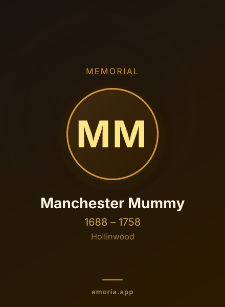 Memorial portrait of Manchester Mummy