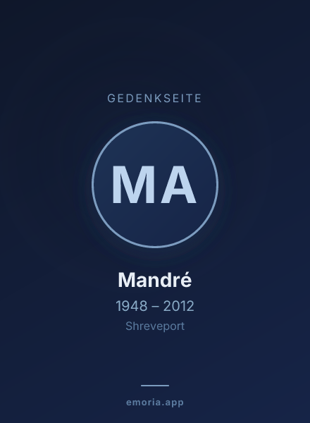 Gedenkportrait von Mandré