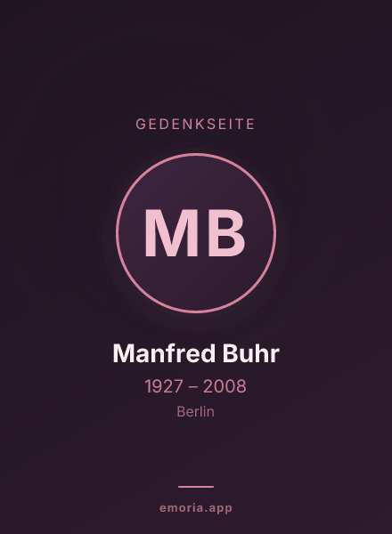 Gedenkportrait von Manfred Buhr